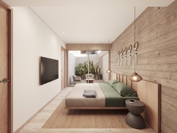 DEPARTAMENTO DE 2 RECÁMARAS Y TERRAZA CON VISTA A LA LAGUNA. CANCÚN. PREVENTA.