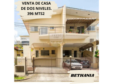 VENTA DE CASA DE DOS NIVELES EN BETHANIA