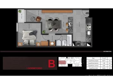 VENTA EN B ALBERDI CORDOBA- DEPARTAMENTOS EN POZO-1 DORM