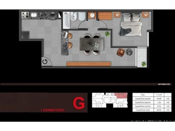 VENTA EN B ALBERDI CORDOBA- DEPARTAMENTOS EN POZO-1 DORM