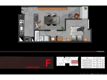 VENTA EN B ALBERDI CORDOBA- DEPARTAMENTOS EN POZO-1 DORM