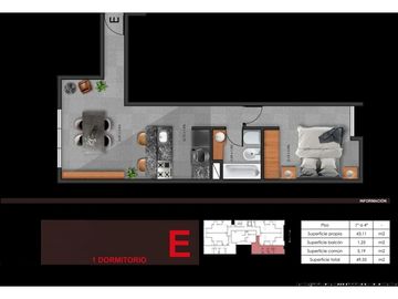 VENTA EN B ALBERDI CORDOBA- DEPARTAMENTOS EN POZO-1 DORM