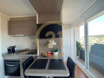 Venta de moderno departamento estudio en Concón