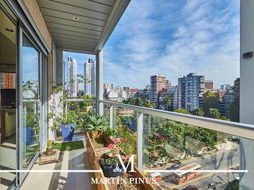 Hermoso depto - 3 amb - 131 m2 - Piso alto - Vista abierta - Full Amenities - PALERMO CHICO