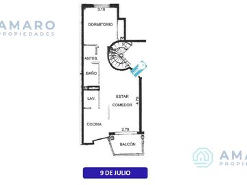 VENTA · DEPARTAMENTO · 1 DORMITORIO · VENTILACIÓN CRUZADA