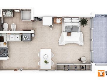 Departamento Monoambiente en venta - 1 Baño - 38mts2 - La Plata