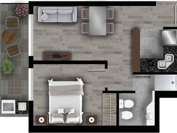 VENTA/FINANCIACION - Departamento - 1 dormitorio - Balcón y amenities - Barrio Martin