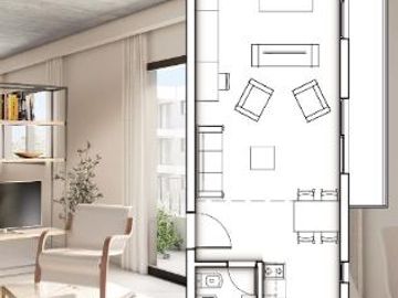 Departamento monoambiente en  VENTA - Boulogne