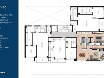 Venta departamento 3 ambientes en San Isidro muy luminoso