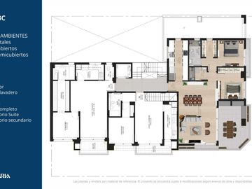 Venta departamento 3 ambientes en San Isidro muy luminoso