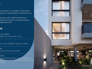 Venta departamento 3 ambientes en San Isidro muy luminoso