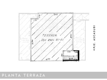 Casa de pasillo en PA con 2 dormitorios y terrazas en Alberdi