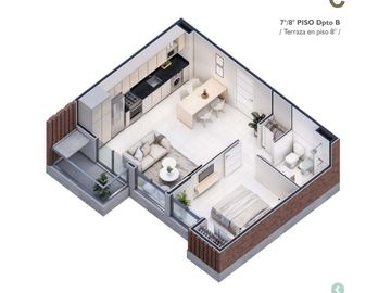 VENTA | Departamento 1 dorm | En Nueva Córdoba | MAPA 06