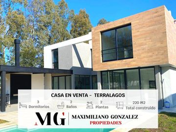 Casa en venta, 4 ambientes. Terralagos, Canning.