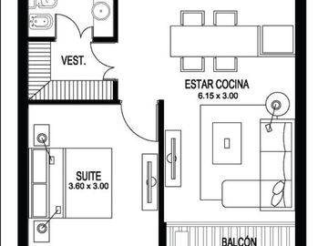 Excelente 2 ambientes en venta en Quartier del Polo - Las Cañitas.