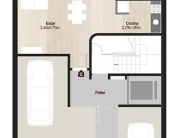 Amplisimo Depto - con COCHERA Y TERRAZA Exclusiva! Alquilado!