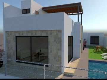 Casa con  alberca de un nivel en venta en Tequesquitengo, Jojutla