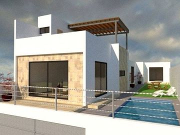 Casa con  alberca de un nivel en venta en Tequesquitengo, Jojutla