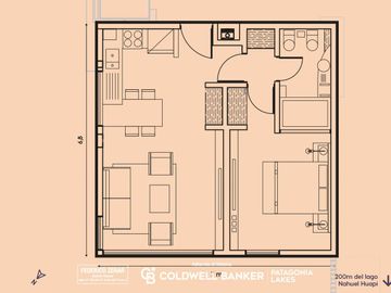 Departamento en venta, 2 ambientes, apto turismo con financiación, Bariloche
