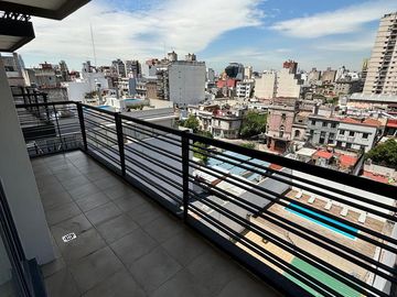 Departamento en  alquiler a estrenar de 1 ambiente con balcón al frente