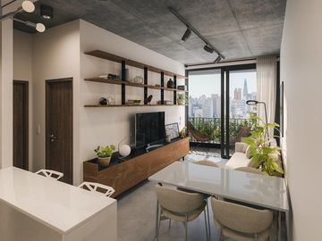 Departamento venta -1 dormitorios  - 46mts 2 totales - La Plata-pozo-emprendimiento.