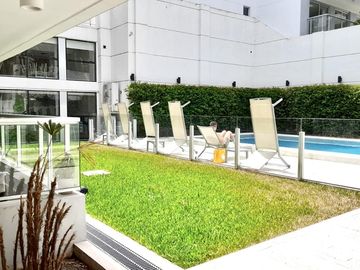 VENTA ESPECTACULAR TRES AMBIENTES  COCHERA FULL AMENITIES EDIFICIO LIN CALEL VILLA URQUIZA
