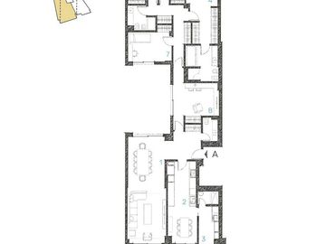 Departamento en venta de 4 ambientes en Caballito con balcón y patio. Excelente construcción.
