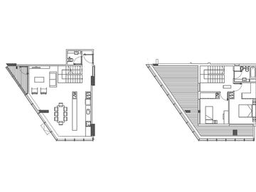 Dúplex en Torre Bellini Esmeralda piso 45 y 46 - 173,50 m2 - Zona Plaza San Martín