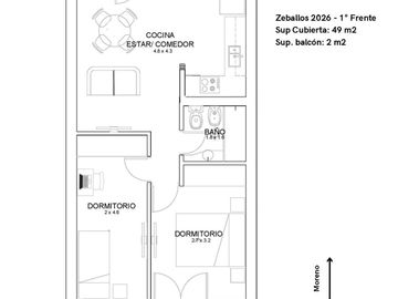 ·VENTA · DEPARTAMENTO · 2 DORMITORIOS · RECICLADO · CENTRO · ROSARIO
