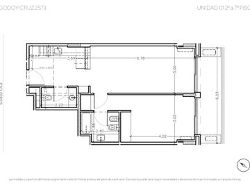Venta Departamento a Estrenar de 2 Ambientes en Palermo Nuevo