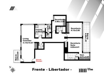 Departamento 4 ambientes en Complejo Al Río con 2 cocheras y baulera