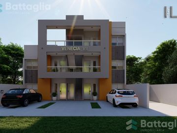 Departamento con patio y espacio vehiular