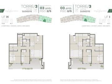 Torres Zafiro Nordelta: Departamento 3 ambientes