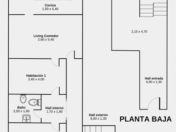 APTO CREDITO - VENTA - PH en Santos Lugares, tres ambientes, Terraza, Parrilla