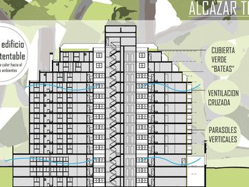 VENTA DEPARTAMENTO 4 PISO ECOSUSTENTABLE 2 DORMITORIOS CON VISTA NUEVA CORDOBA ASADORES Y TERRAZA