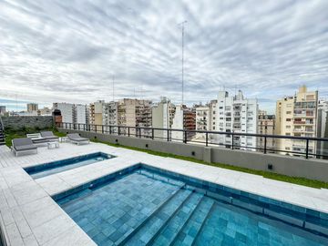 Moderno 3 ambientes con parrilla propia y amenitites en Caballito