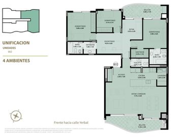 Moderno 3 ambientes con parrilla propia y amenitites en Caballito