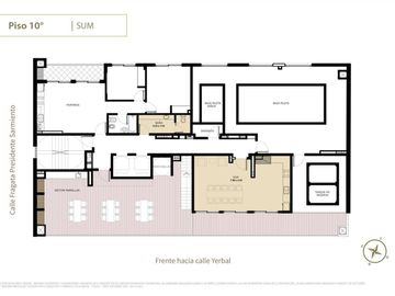 Moderno 3 ambientes con parrilla propia y amenitites en Caballito
