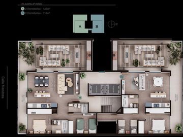 Venta departamento 2 dormitorios terraza exclusiva amenities quincho sum