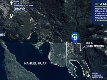 VENTA Lote/Terreno Hermosa vista al Lago 1207,91 m2 UF 4 Altos de Manzano, Villa La Angostura