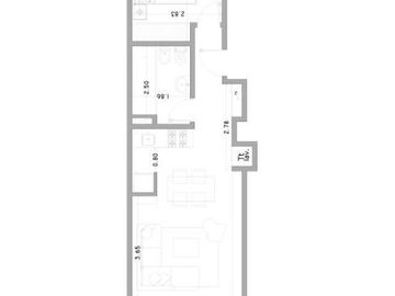 Departamento Monoambiente de pozo en venta - 1 Baño - 32Mts2