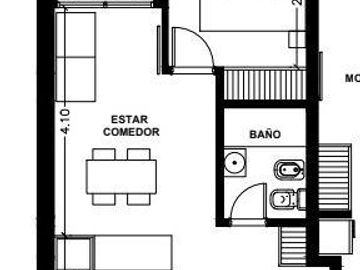Departamento de 1 dormitorio en Barrio Martin