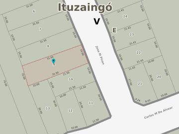 Terreno en  venta Ituzaingó Norte