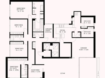 Depto Piso Alto Torre Camps Premium Ugarteche y Cerviño. Palermo.