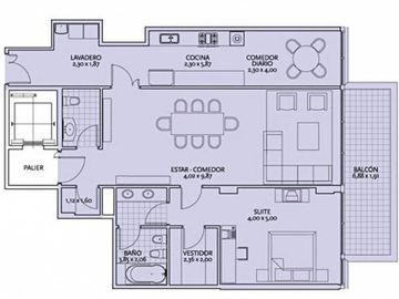 Exclusivo alquiler de 2 ambientes sin muebles en el destacado Madero Center Puerto Madero