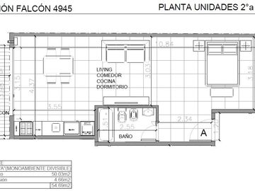 RAMÓN FALCÓN 4945: GRAN MONOAMBIENTE DIVISIBLE   BALCÓN A ESTRENAR