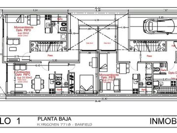 Departamento 2 ambientes Tipo duplex   - Banfield Oeste