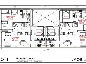 Departamento 2 ambientes Tipo duplex   - Banfield Oeste