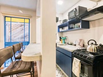 Loft con Terraza Privada en Condesa + Roof Top y Gym