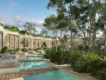 Villas de Lujo con Amenidades exclusivas en venta a 1.6 km de la playa de Tulum